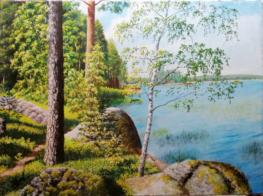 Берег залива под Выборгом