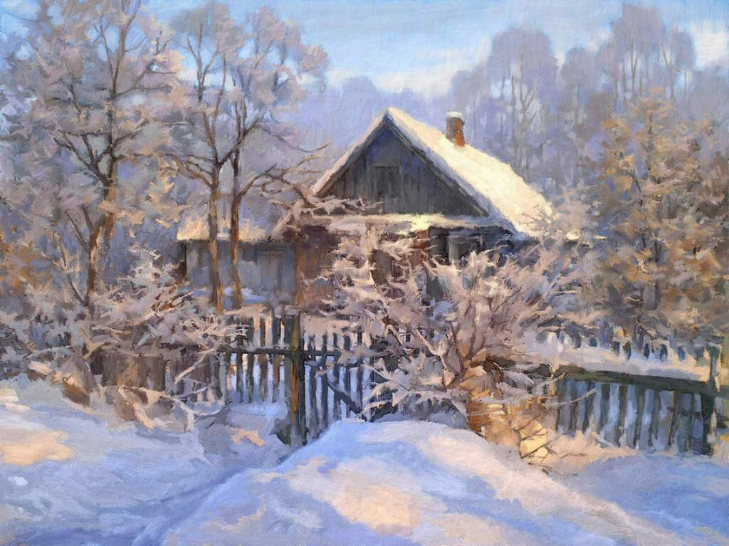 Январский вечер.