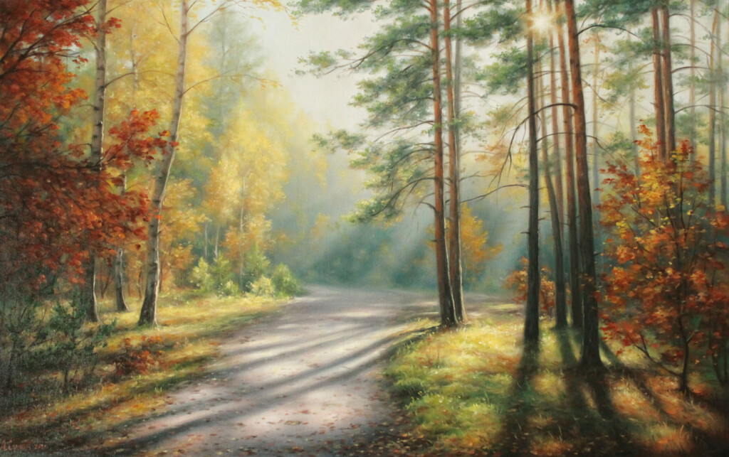 В осеннем лесу