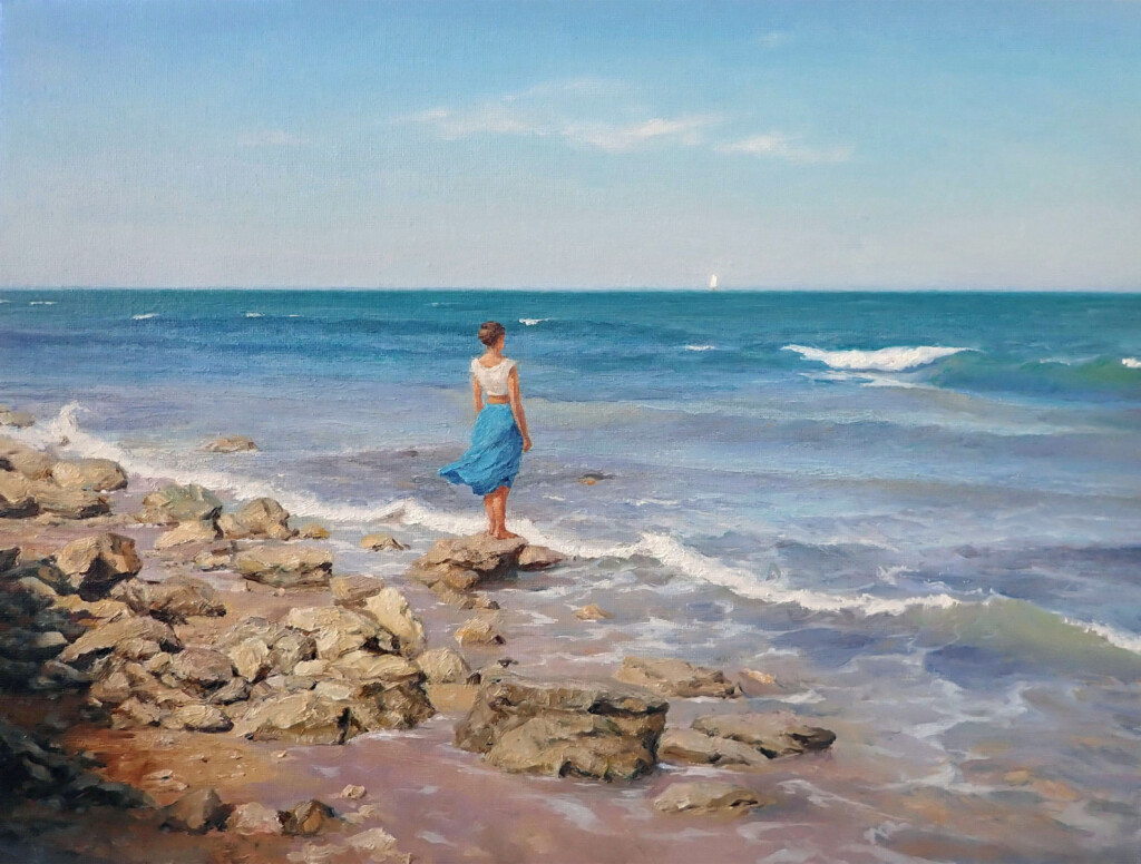 Девушка и море