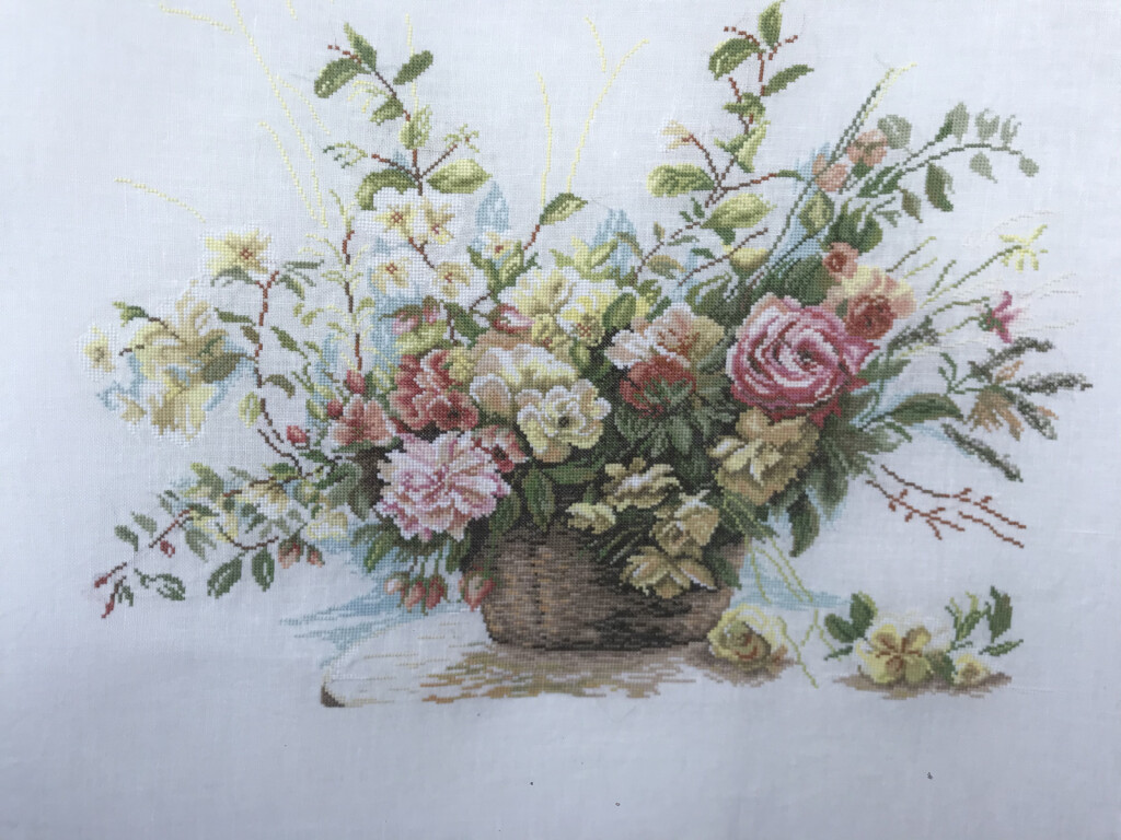 цветы в корзине