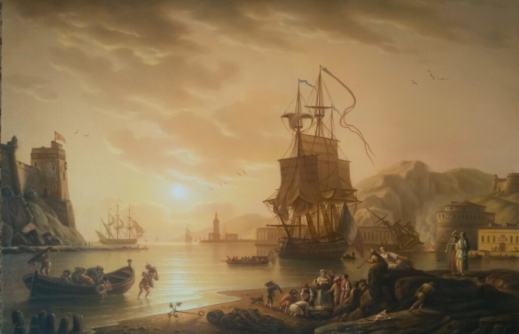 Морской залив(вольная копия Клода Верне)