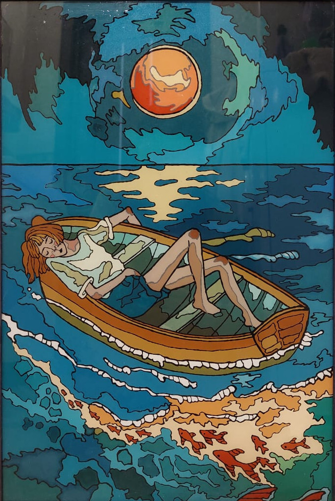 Девушка в лодке