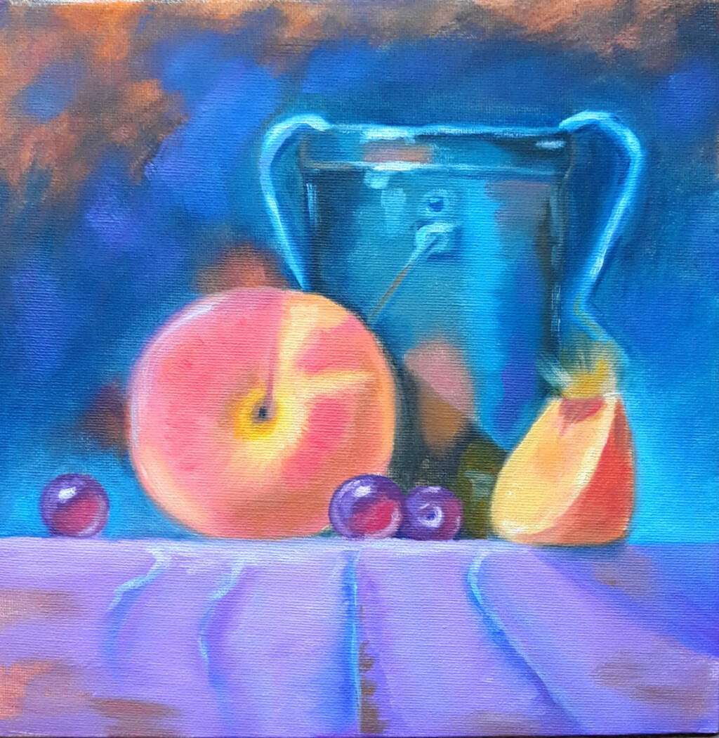 Натюрморт с персиком