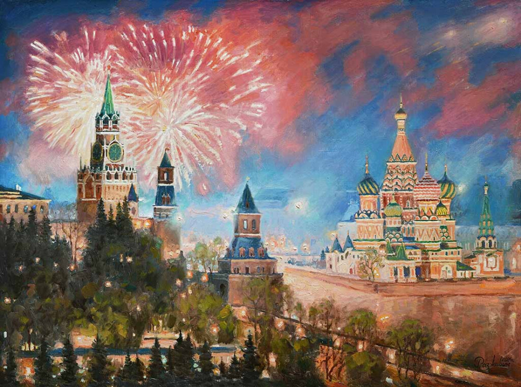 Расцвел салют в честь праздника Победы!