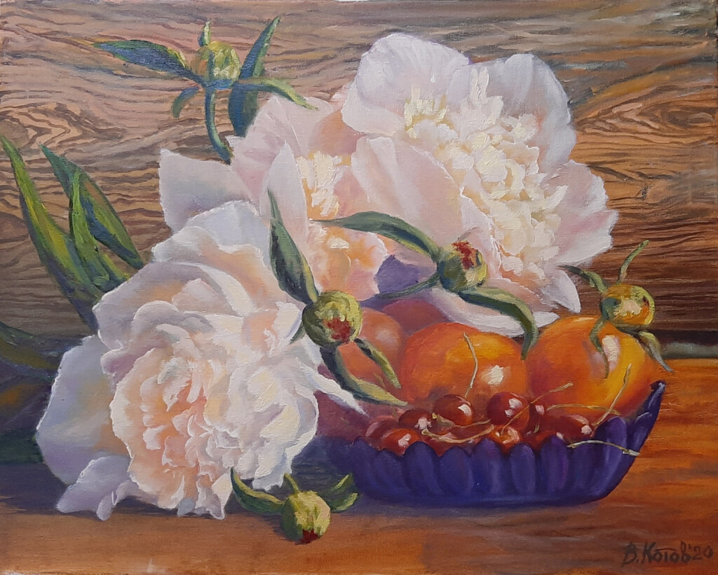 Натюрморт с пионами