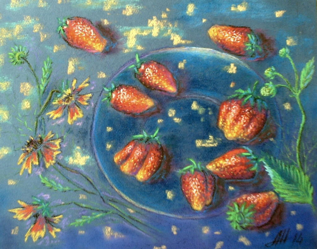 Ягодно-цветочный натюрморт