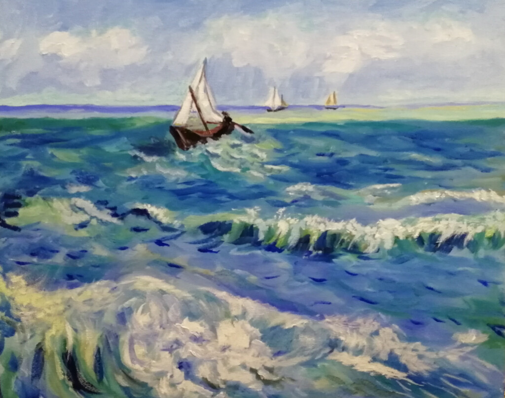 Копия Ван Гог Морской пейзаж в Сент-Мари