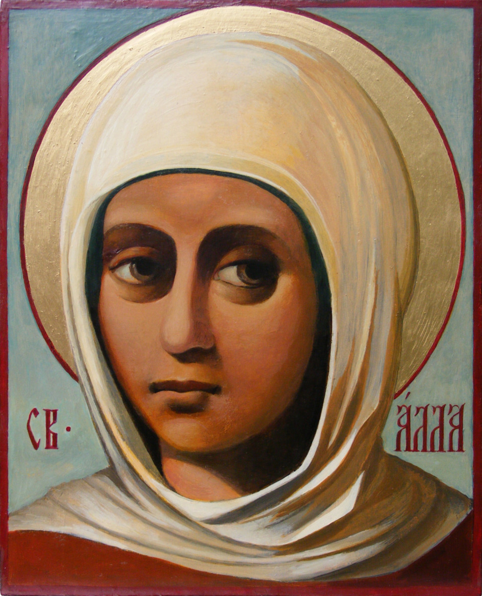 Образ святой мученицы Аллы Гофтской