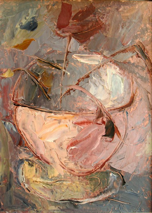 Розовая ваза