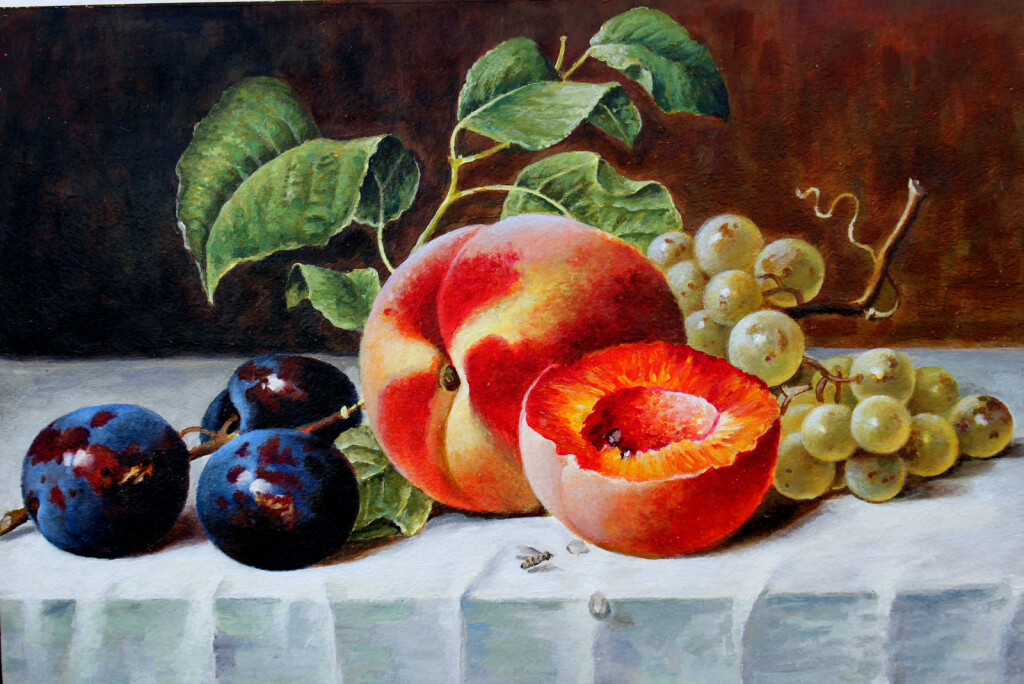 Натюрморт со сливами