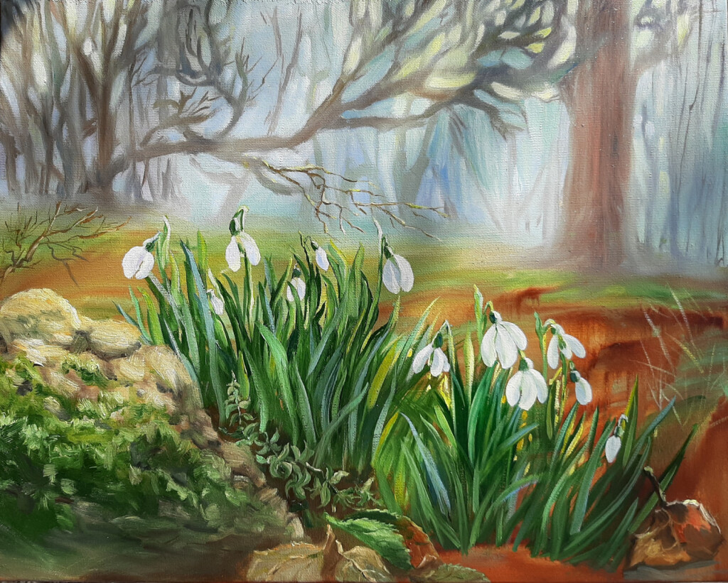 Подснежники в лесу