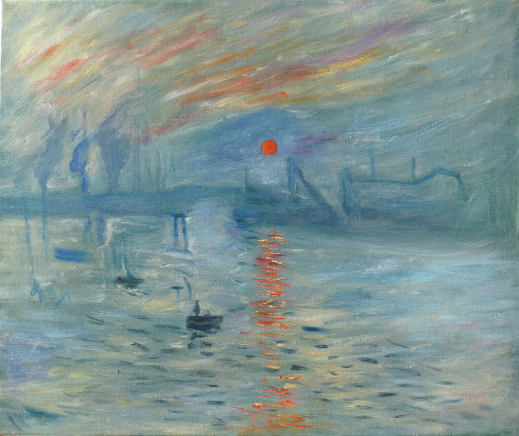 Впечатление. Восходящее солнце.