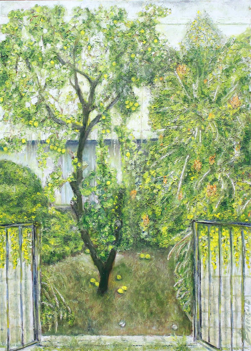 Палисадник с лимонным деревом.Иерусалим