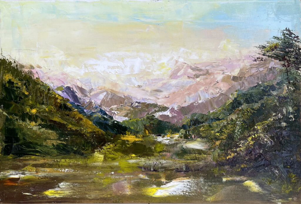 Горы на закате