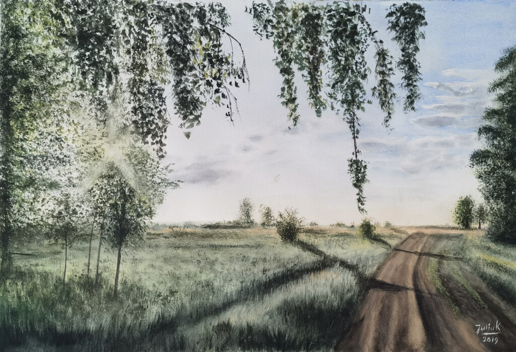 В тени берёзы