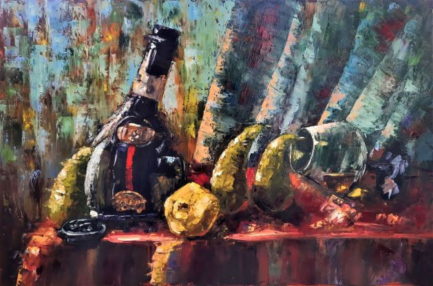 Коньячно-грушевый натюрморт