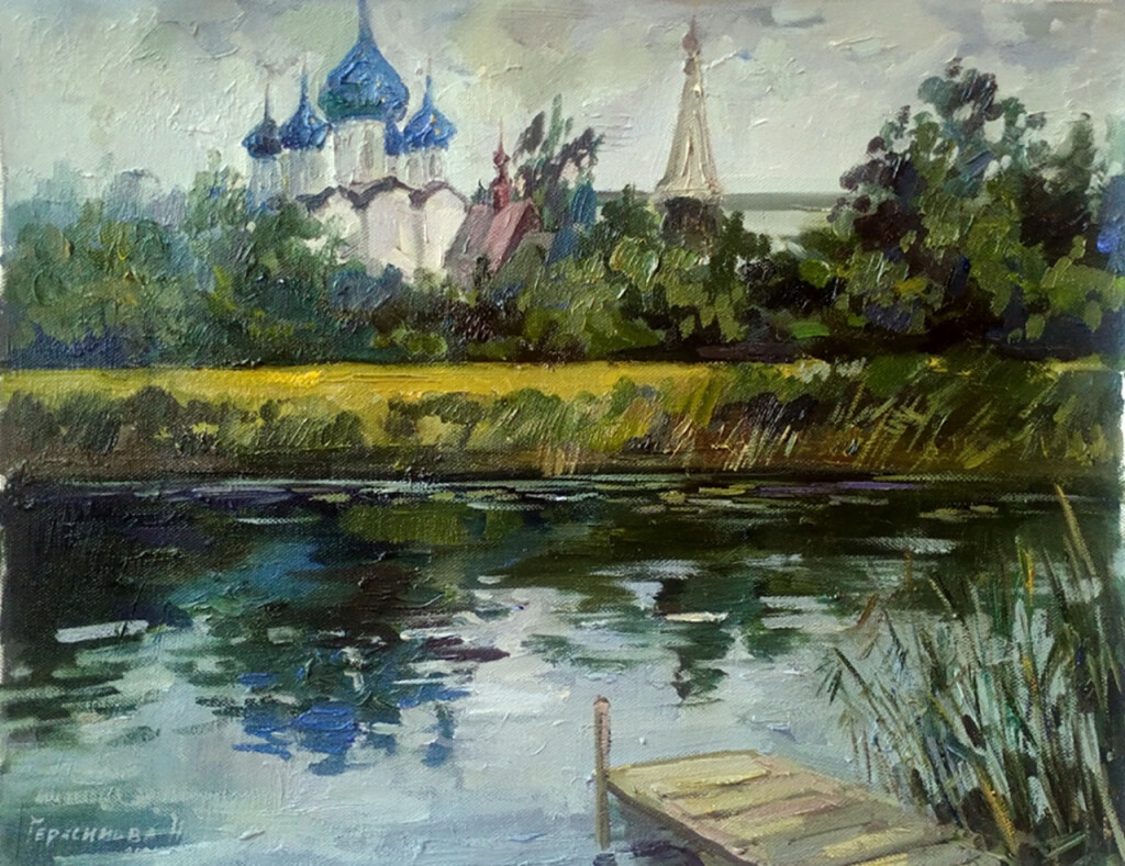 Суздальский Кремль в пасмурный день