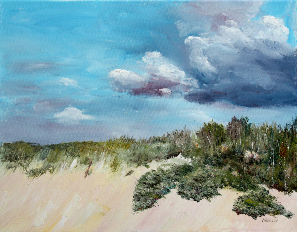 Песчаный обрыв к реке