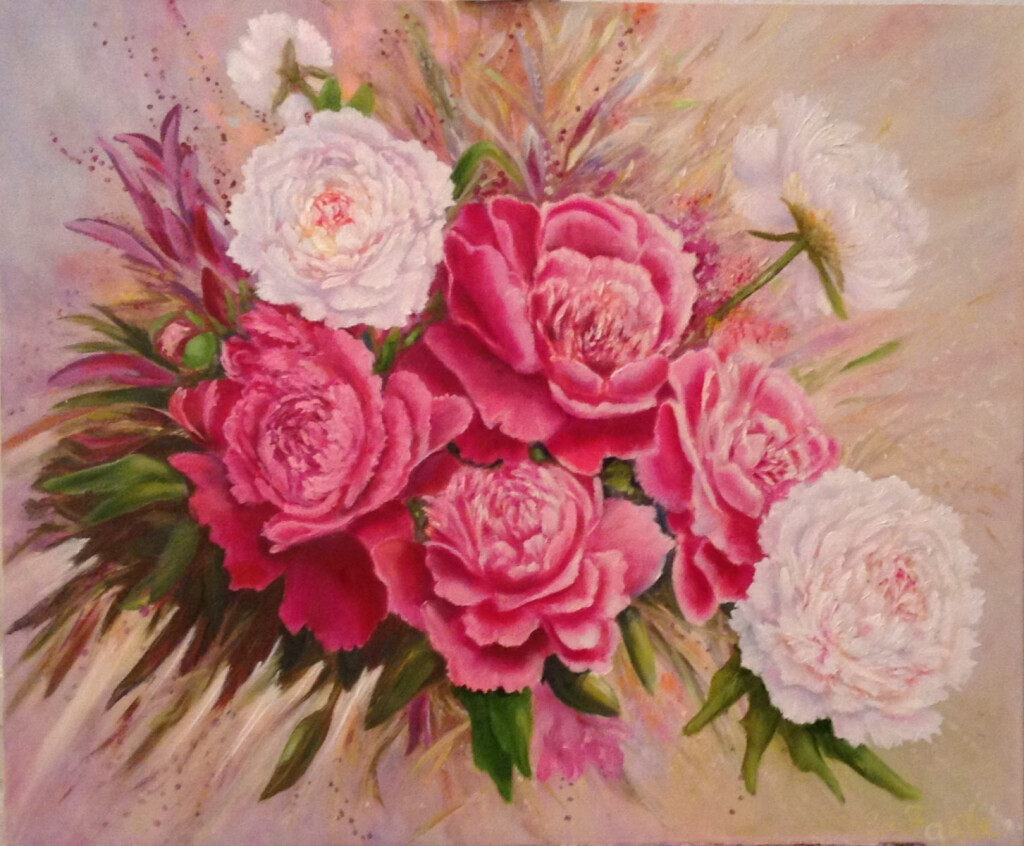 Букет пионов