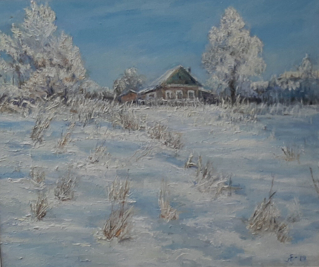 151-зима.солнечный день.