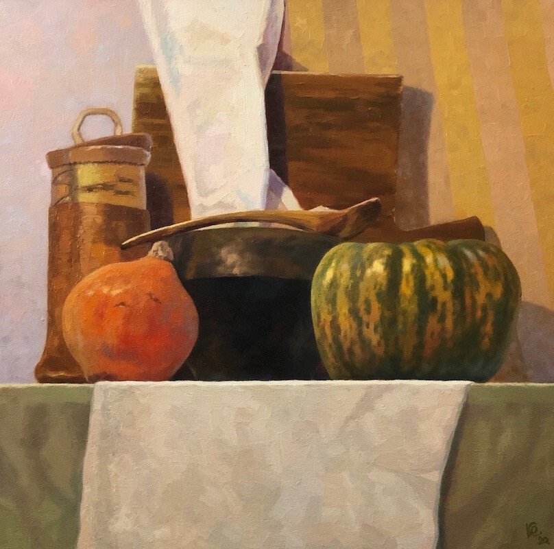 Натюрморт с тыквами.