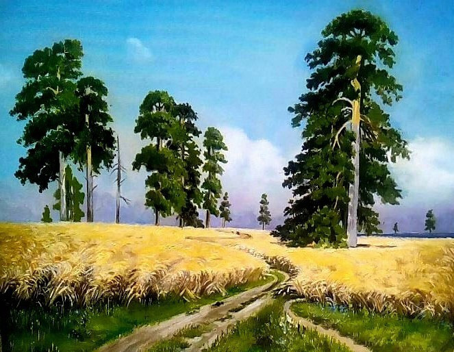 "Рожь" в.копия И.Шишкина