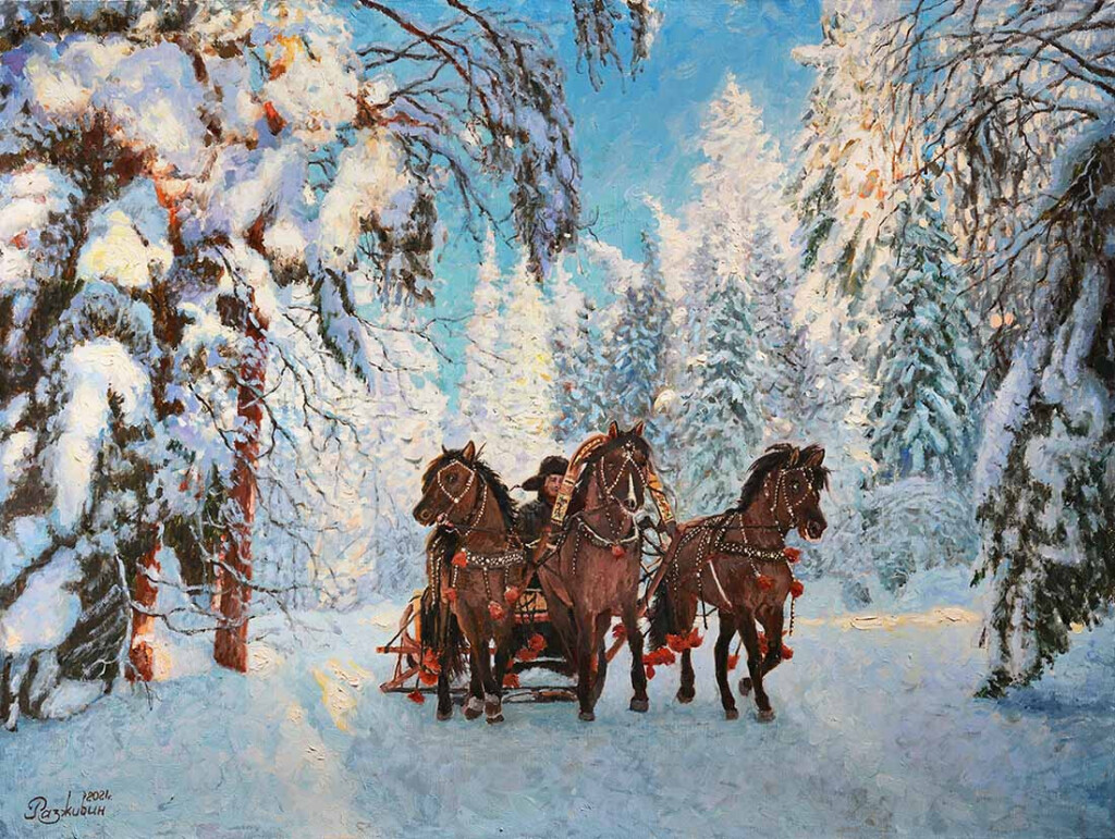 Катание на русской тройке