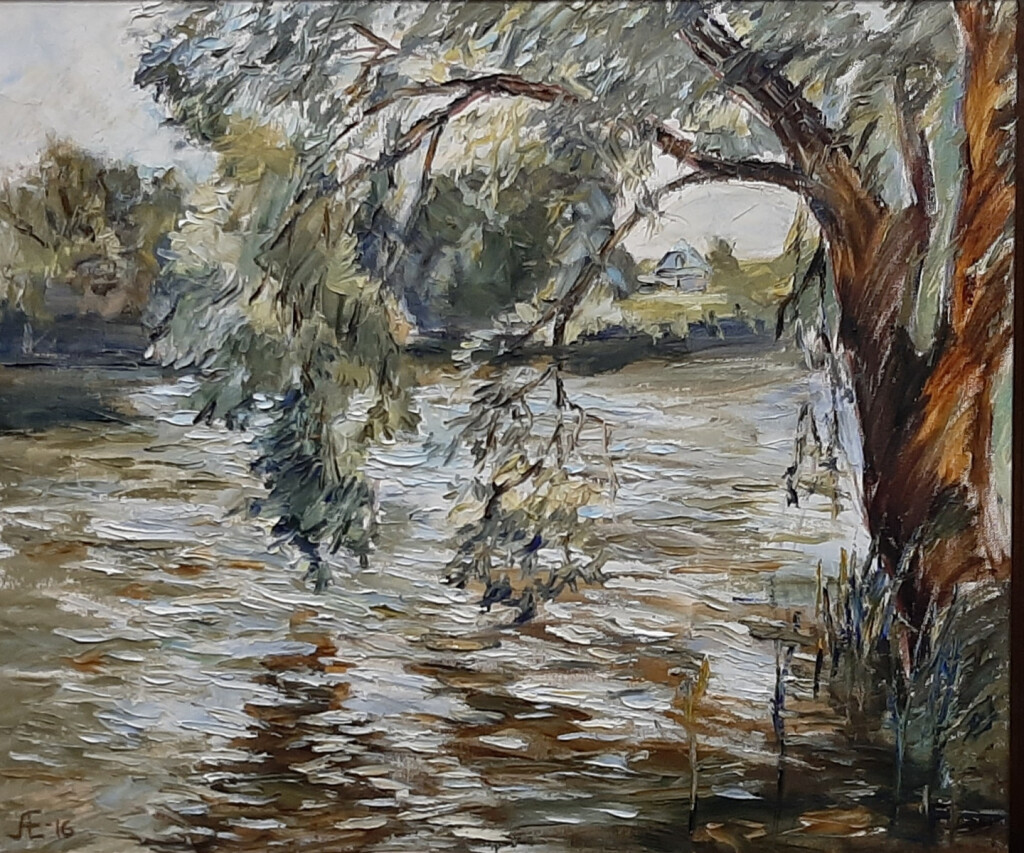 129- Июнь. Ракита у пруда