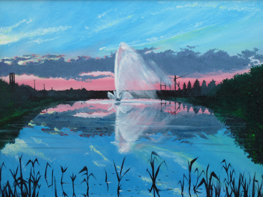 Пруд в городском парке