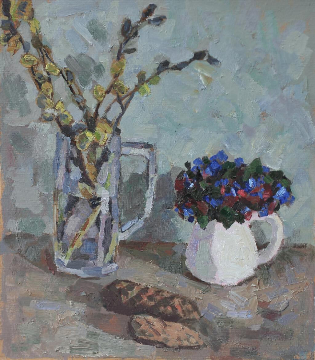 Верба и первоцвет