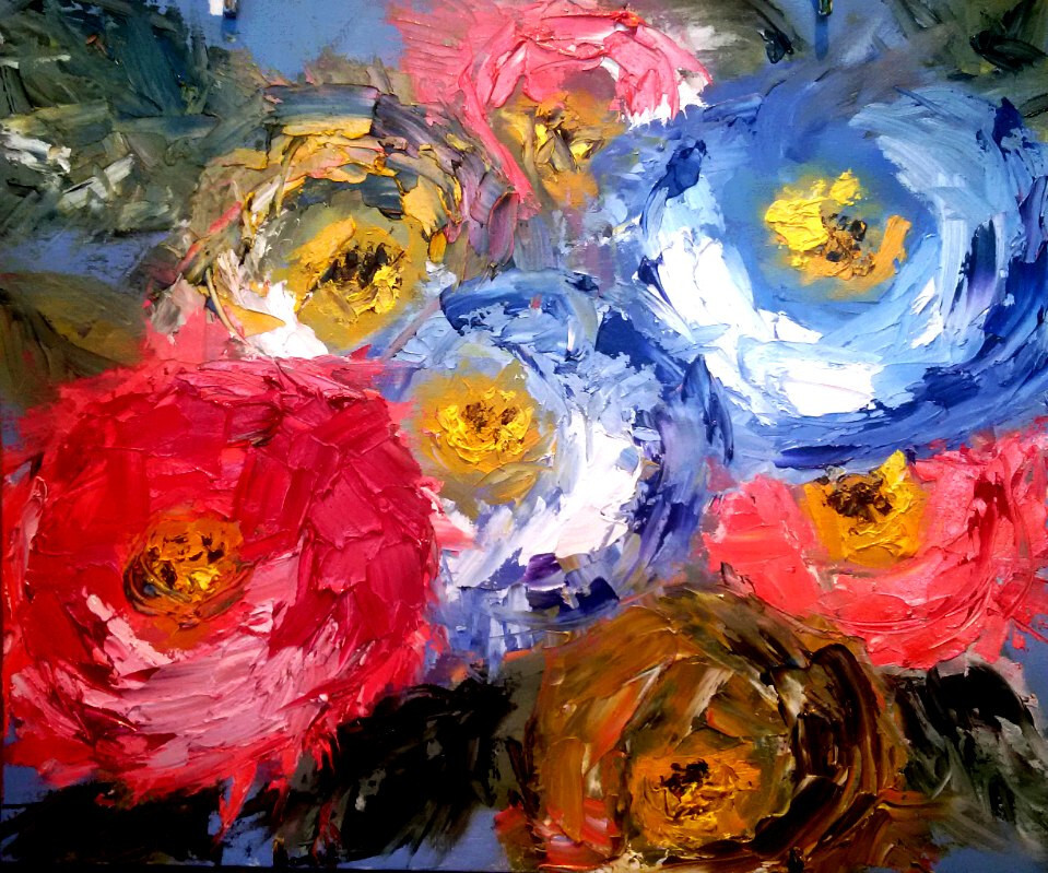 Яркие цветы