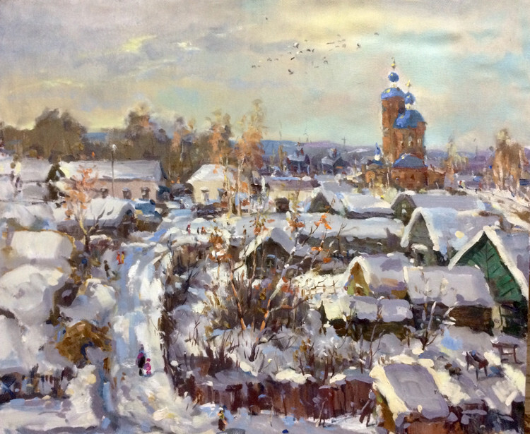 Село зимой прекрасно!