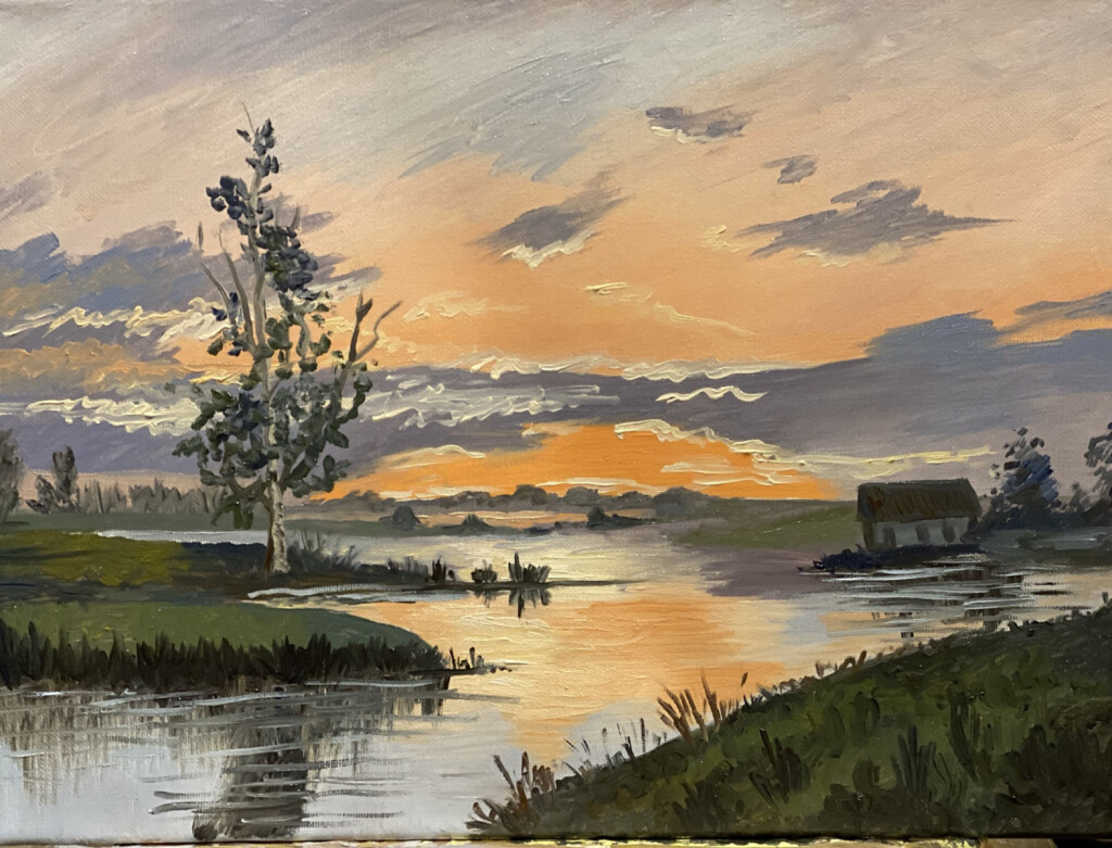 Закат, реплика, Ю.Клевер