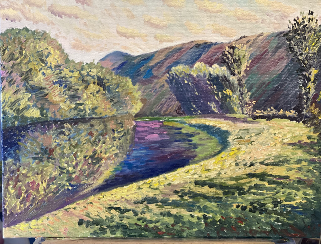 Над рекой, К.Моне, реплика