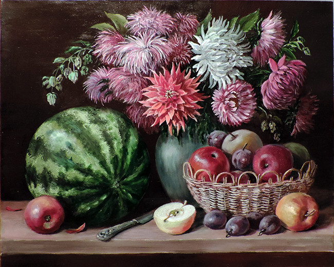 Цветы и фрукты