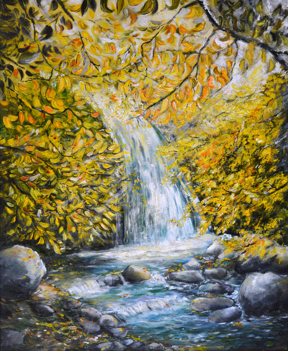 Осенний водопад