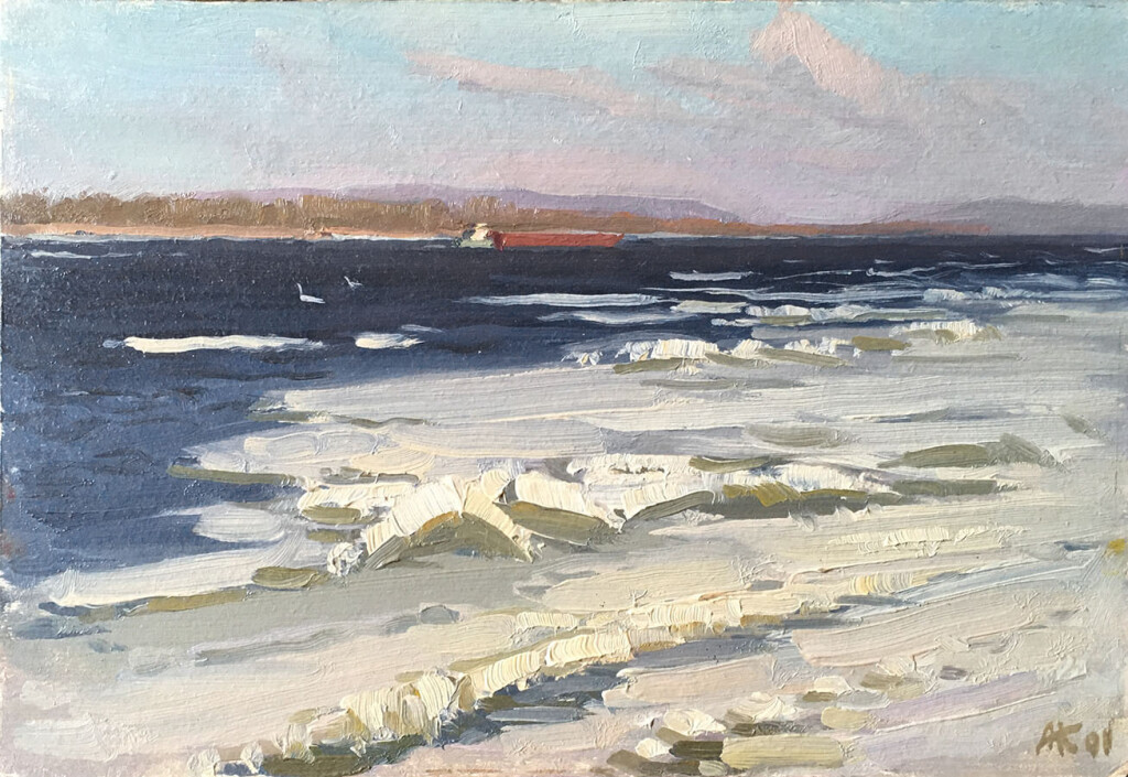 Волга.Лёд прошёл