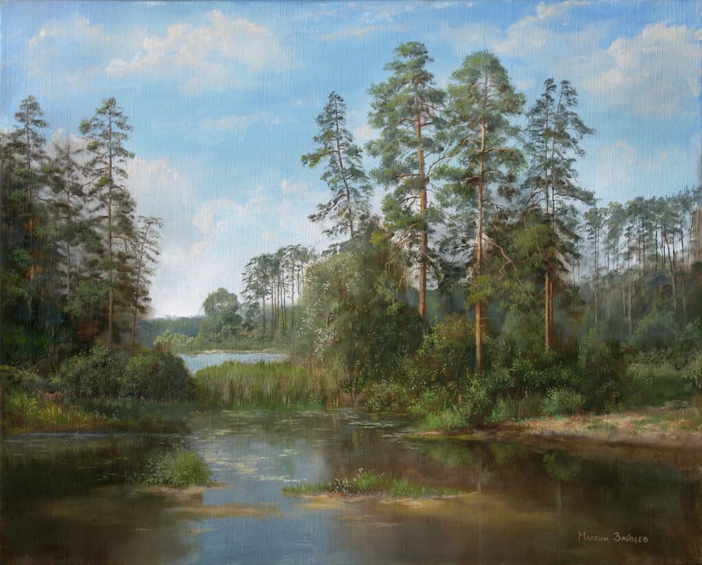 Сосны у озера