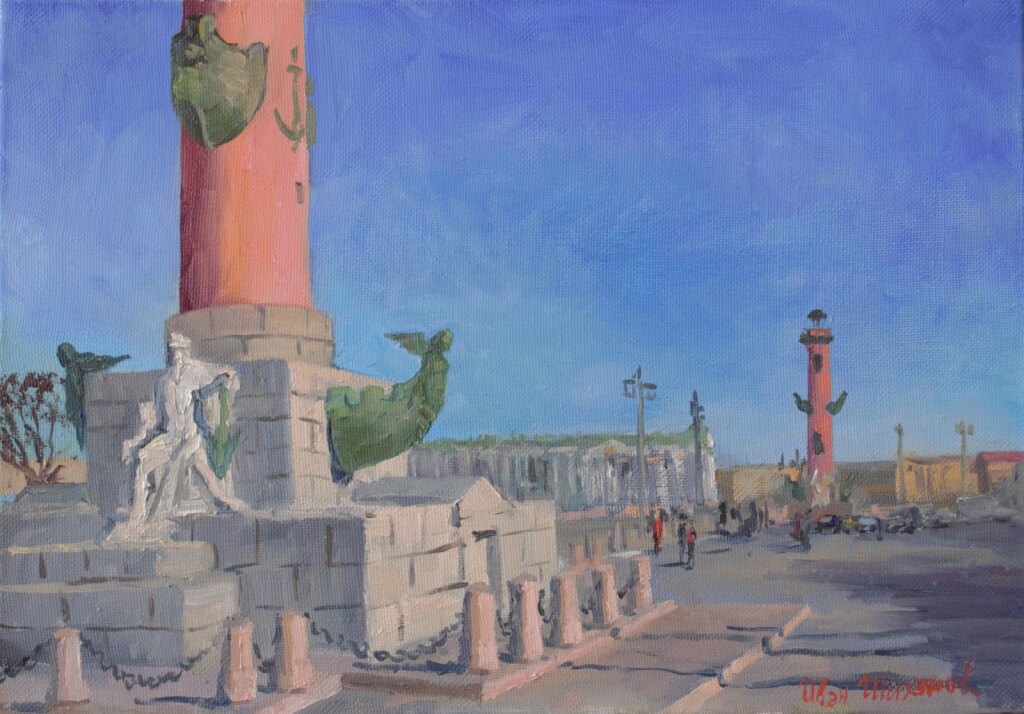 Весна. Ростральные колонны