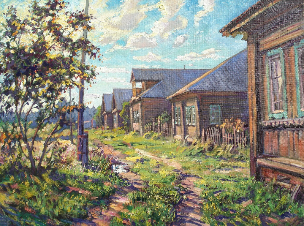 Вечер в деревне Губарёво