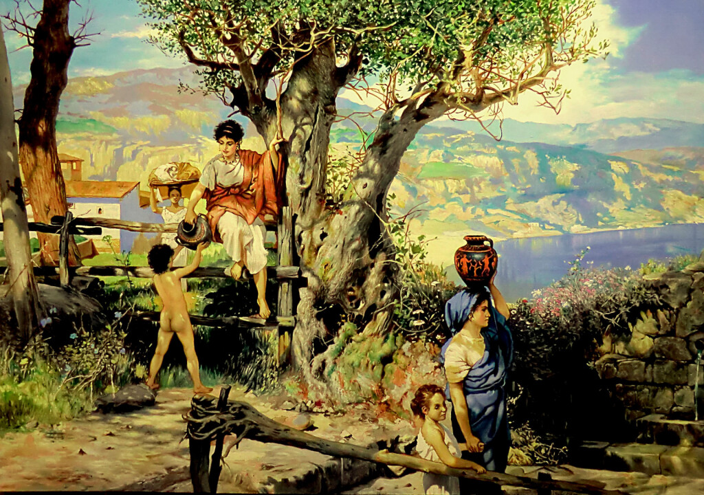 Рим. Деревня. За водой (коп с Семирадского)