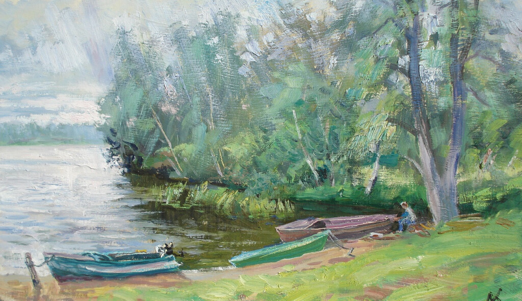 Дождь на Волге в Карачарово