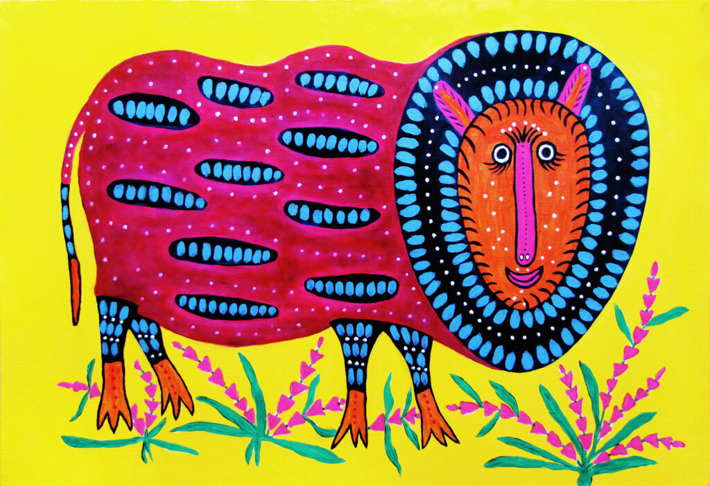 Овечка(Копия картины Марии Примаченко)