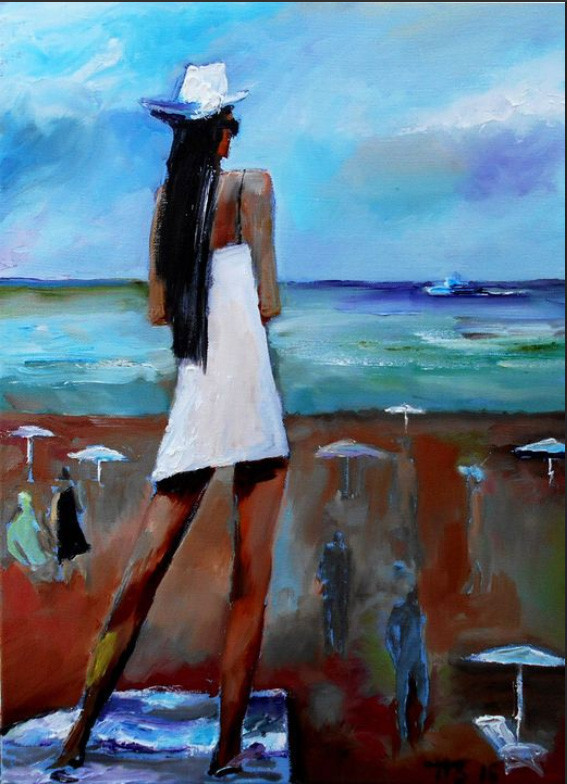 Делать она ничего не умела кроме одного-прекрасно смотреть вдаль