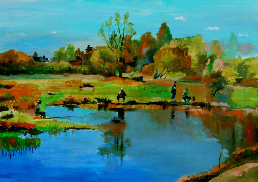 У заводи реки Орлинки