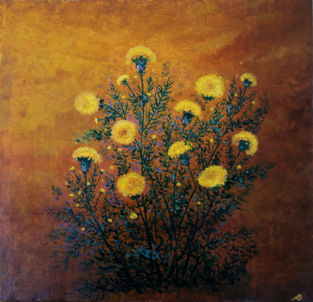 Куст чертополоха