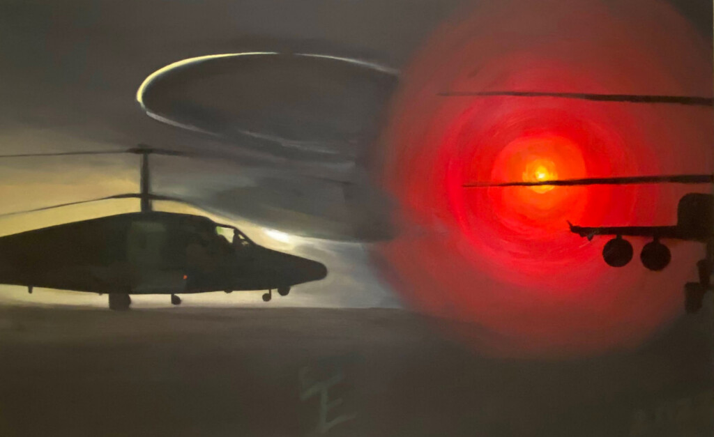 Аллигаторы Ка-52 после выполнения боевого задания