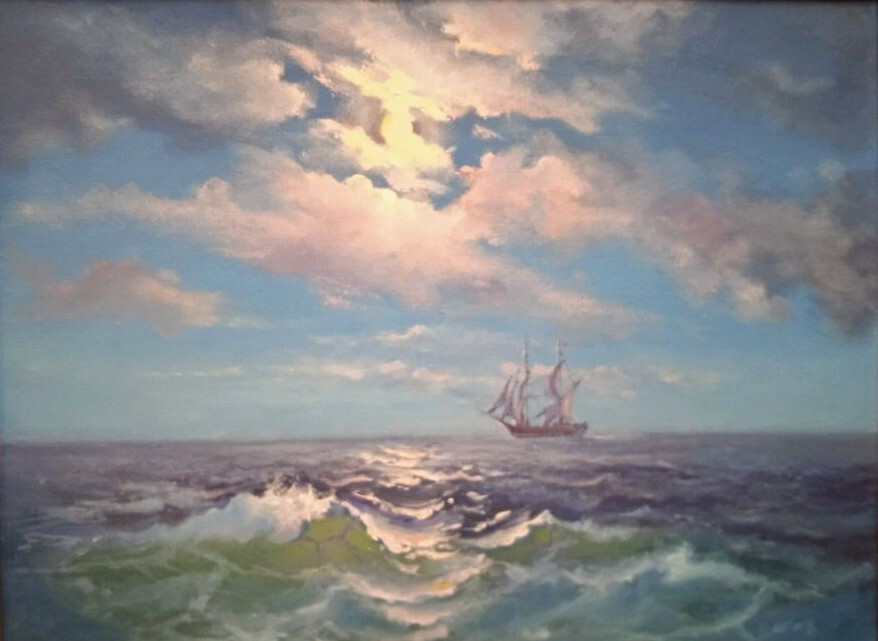 Ночь на море (по мастер-классу А. Южакова)