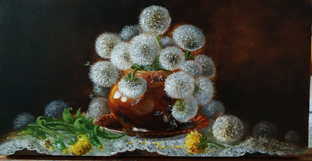 Натюрморт с одуванчиками